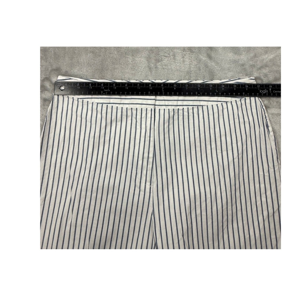 Donna Karan NY Womens 12 Wide Leg Pants 100% Cotton Quiet Luxury Riviera Style - Picture 5 of 8